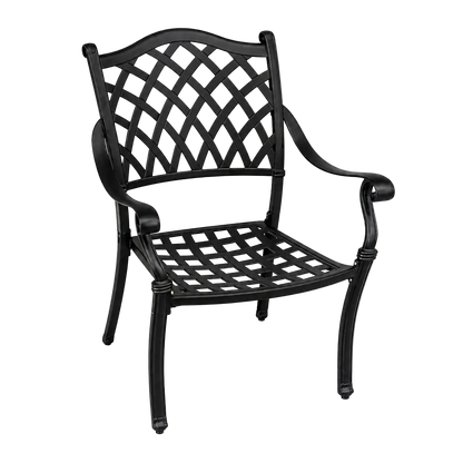 Elana 3-Piece Cast Aluminum Outdoor Bistro Set for Two-Mauvora