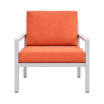 Orvyn 4-Piece Outdoor Sofa Set with 3-Seater Sofa, 2 Armchairs & Glass Coffee Table-Mauvora