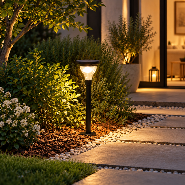 Solar-Powered LED Garden & Pathway Light with Motion Sensor-Mauvora