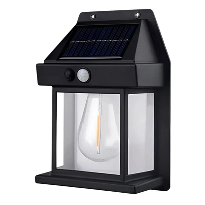 Solar-Powered Outdoor LED Security Light with Motion Sensor – Warm White-Mauvora