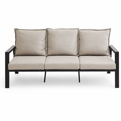 Zanari 4-Piece Outdoor Sofa Set with 3-Seater Sofa, 2 Armchairs & Coffee Table-Mauvora