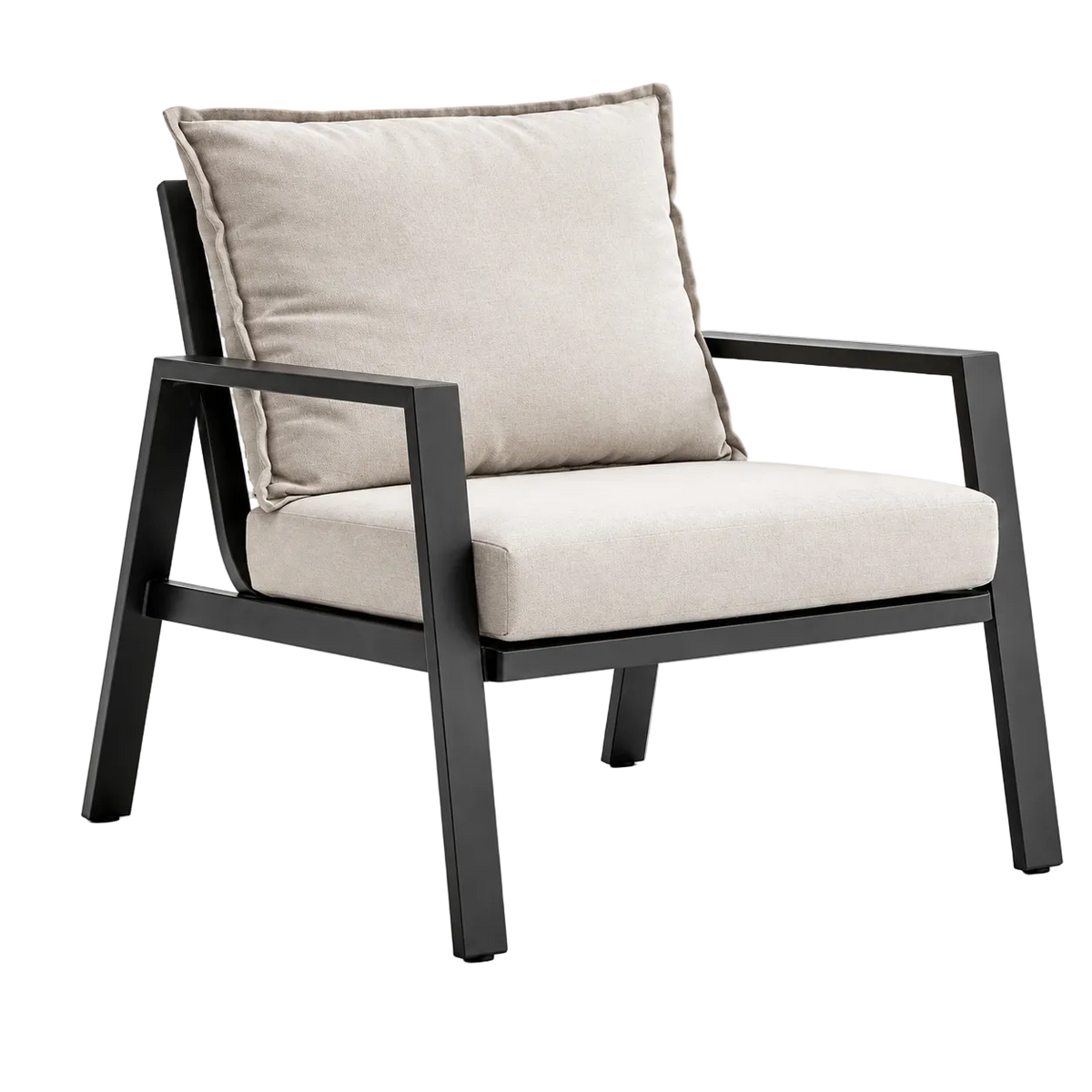 Zanari 4-Piece Outdoor Sofa Set with 3-Seater Sofa, 2 Armchairs & Coffee Table-Mauvora