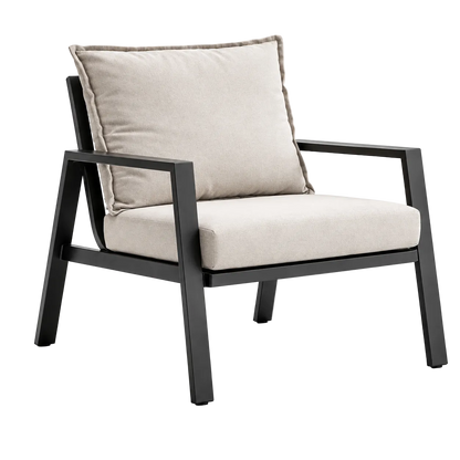 Zanari 4-Piece Outdoor Sofa Set with 3-Seater Sofa, 2 Armchairs & Coffee Table-Mauvora
